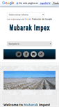 Mobile Screenshot of mubarakimpex.com